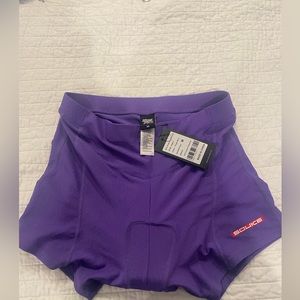 Souke padded cycling shorts. Size medium. Tags still on. Purple.